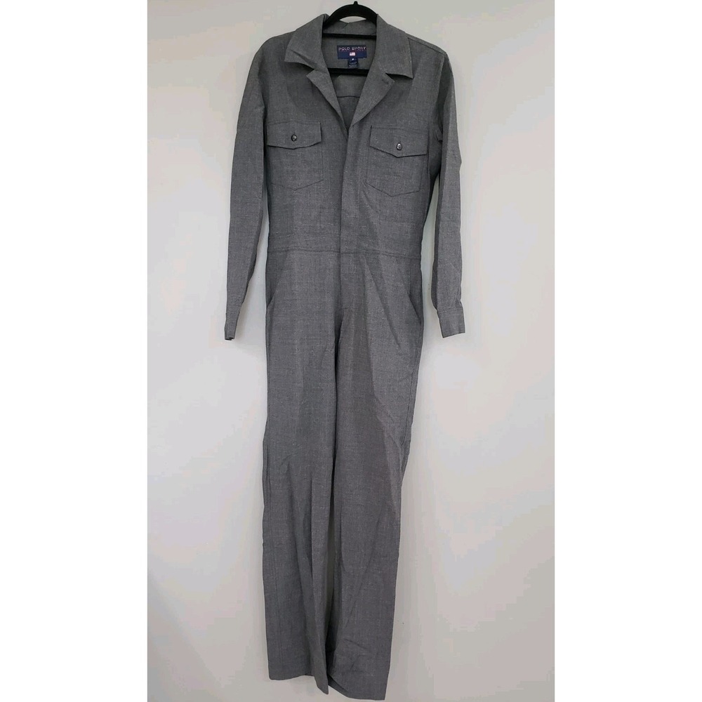 NEVER WORN VINTAGE‎ WOOL Polo SPORT Ralph Lauren Military Utility Jumpsuit Y2k